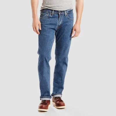 Levi's Men's 505 Mid Rise Regular Fit Straight Leg Full Fit Jeans Heavyweight