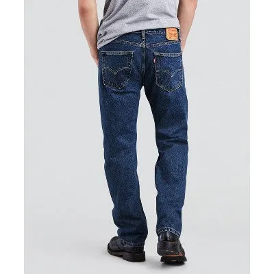 Levi's Men's 505 Mid Rise Regular Fit Straight Leg Full Fit Jeans Heavyweight