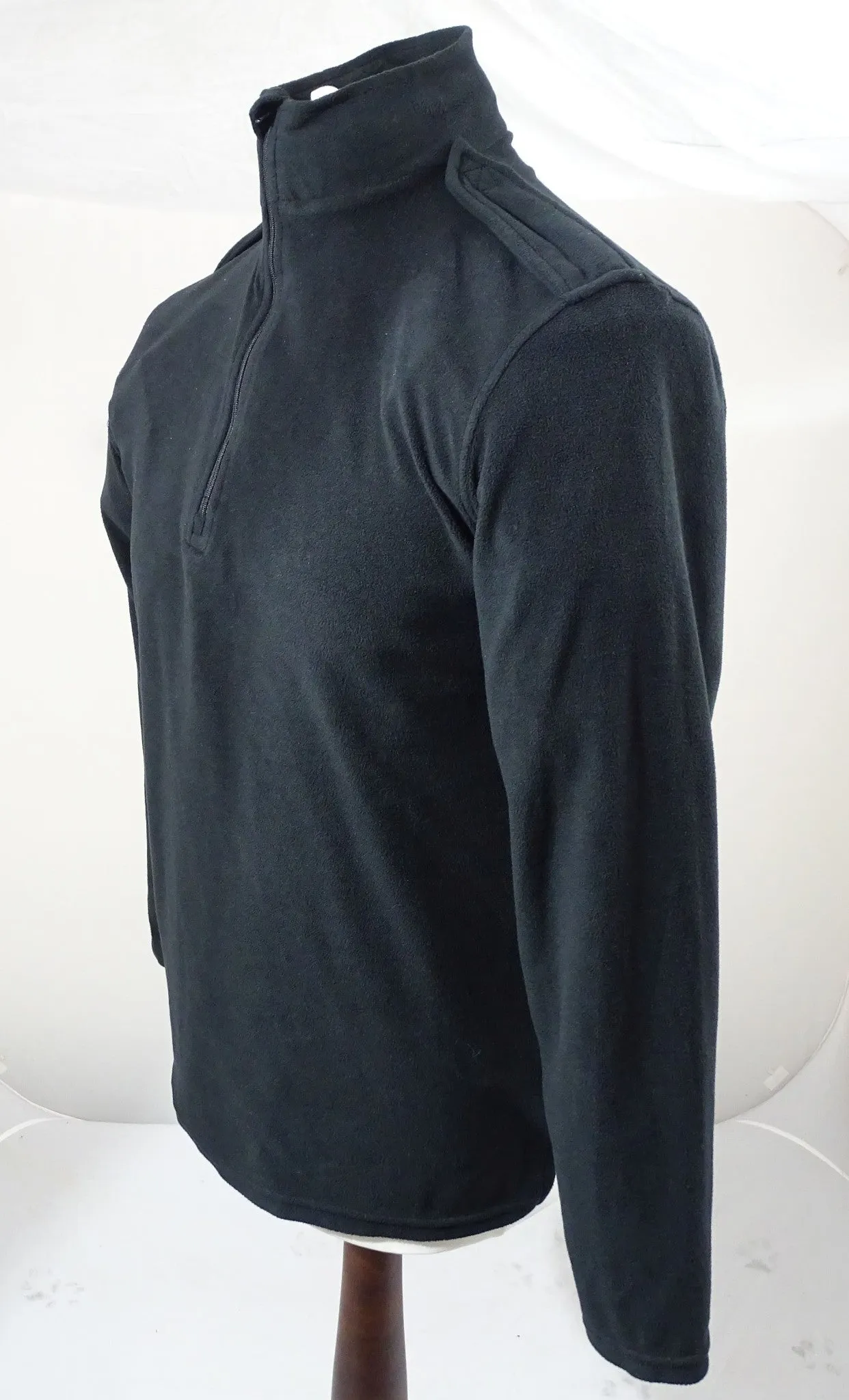 Lightweight Fleece Base Layer 1/4 Zip Black BLAFLC01N