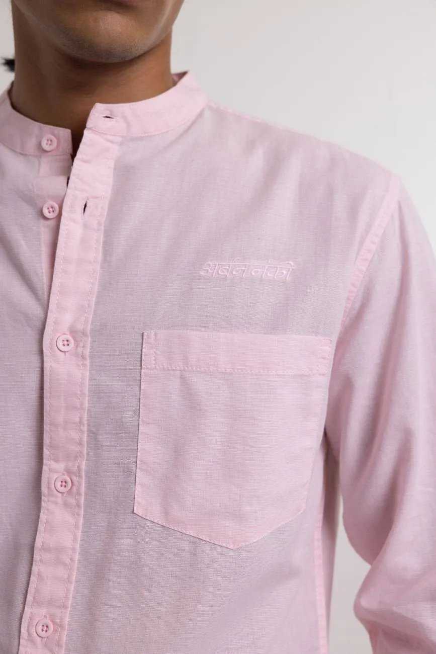 Linen Shirt // Baby Pink