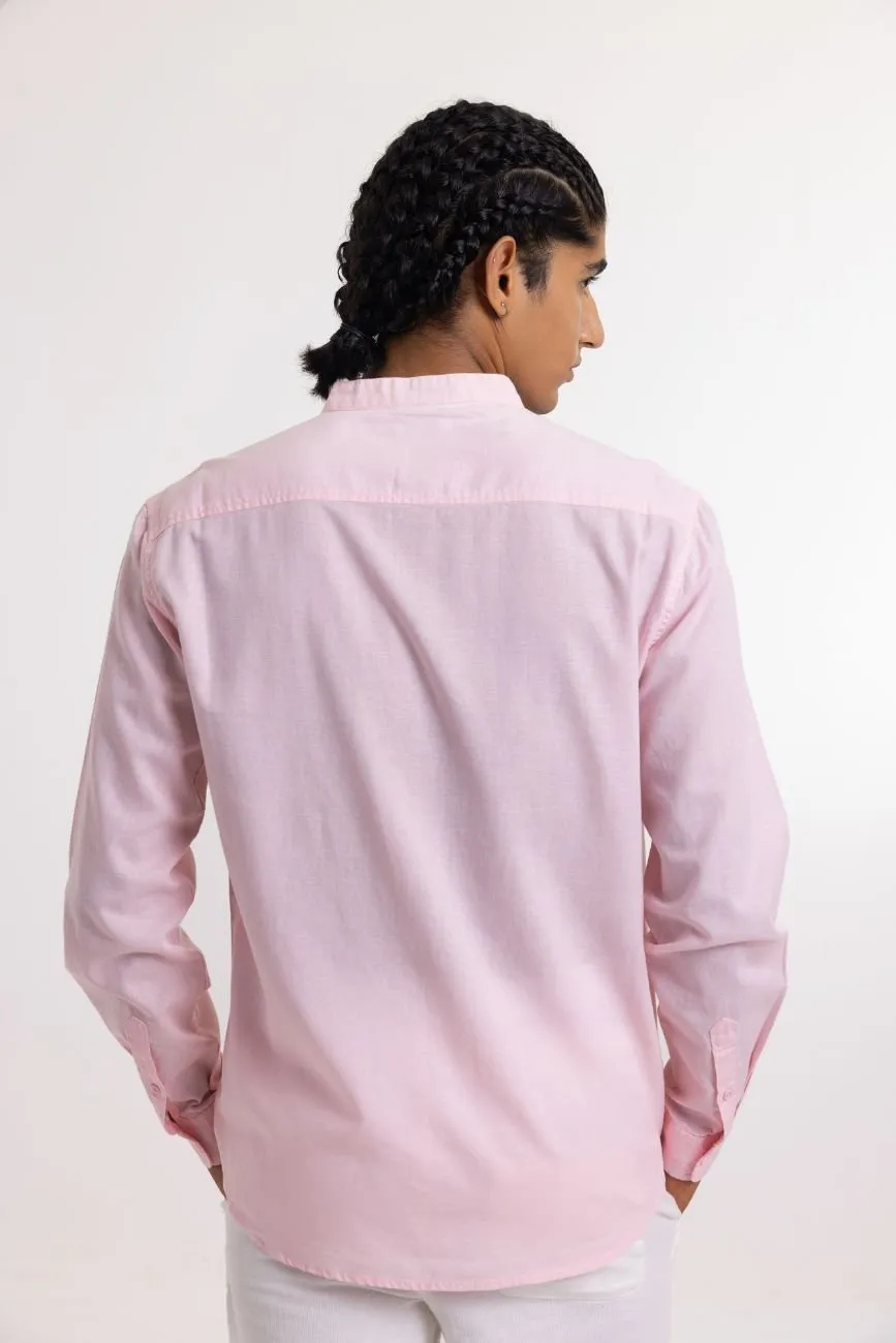 Linen Shirt // Baby Pink