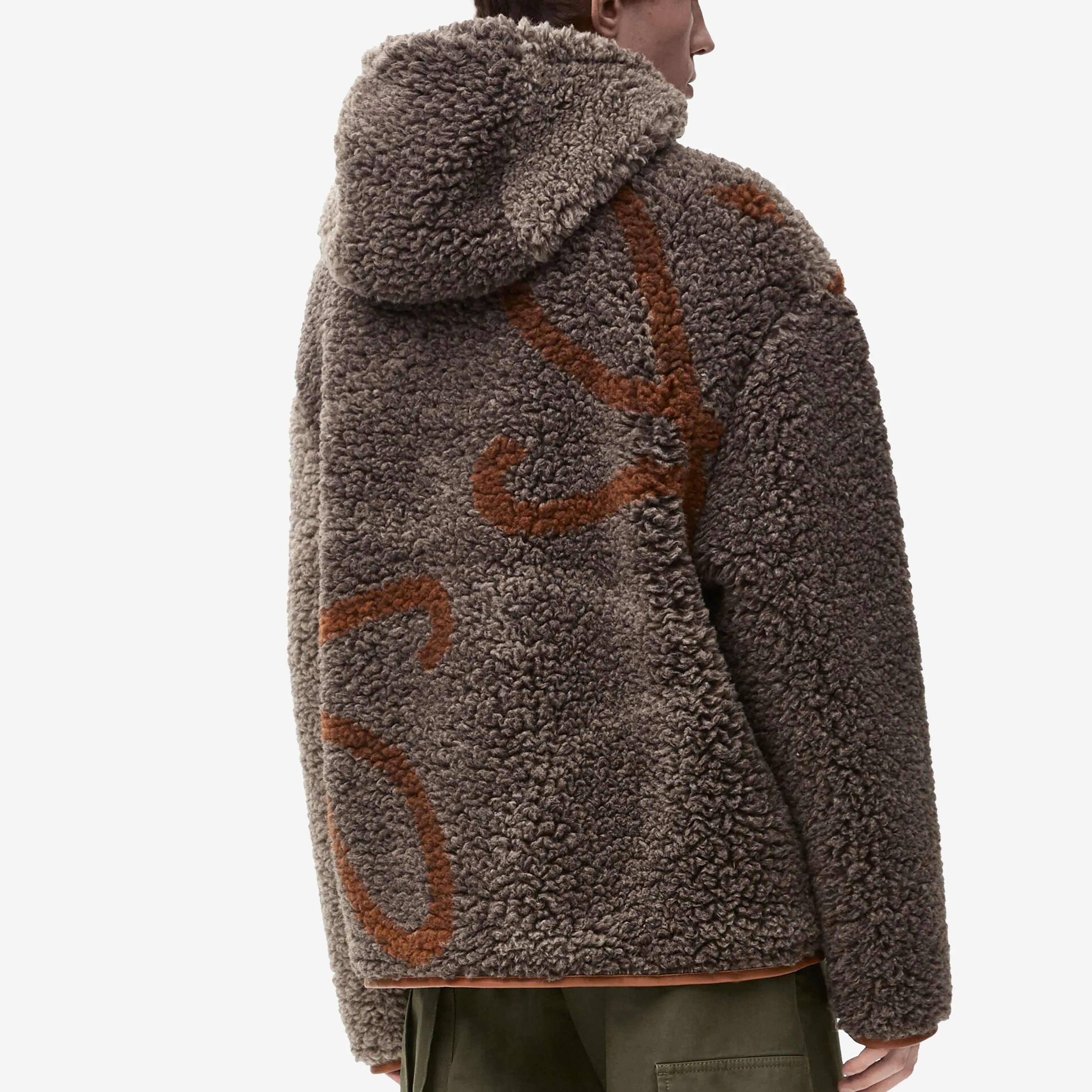 Loewe Wool Blend Anagram Hooded Jacket