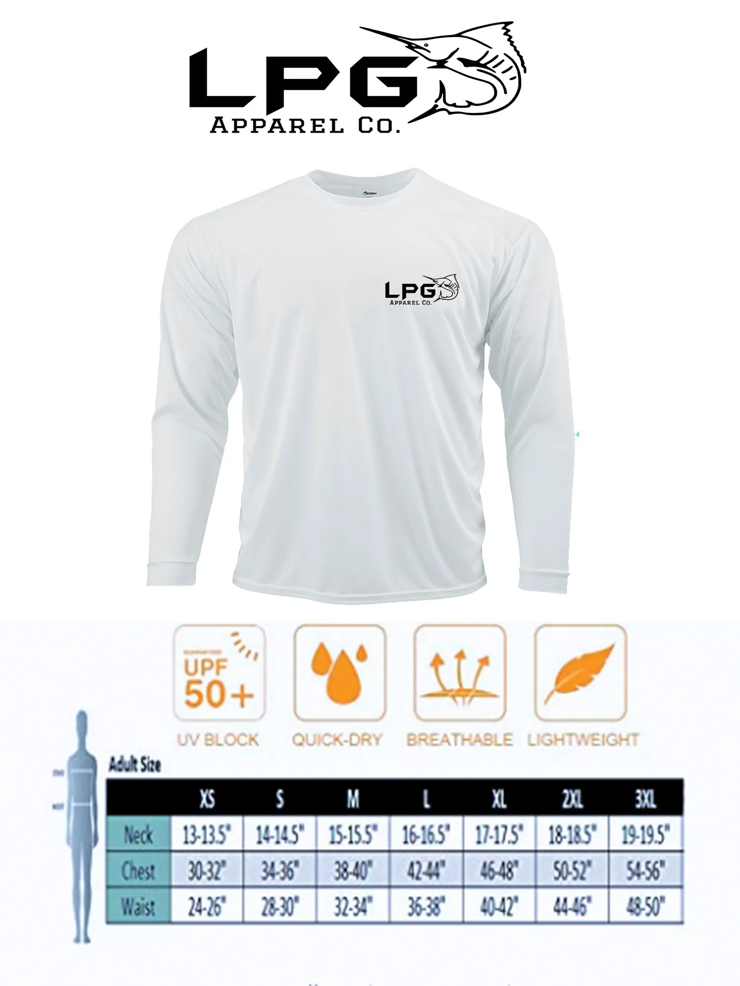 LPG Apparel Co. Mark Ray Sailfish Hunt Long Sleeve Performance UPF 50  T-Shirt