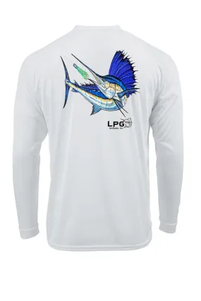 LPG Apparel Co. Mark Ray Sailfish Hunt Long Sleeve Performance UPF 50  T-Shirt