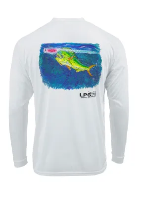 LPG Apparel Co. Screamin' Mahi  Rashguard LS Performance UPF 50 Unisex T-Shirt