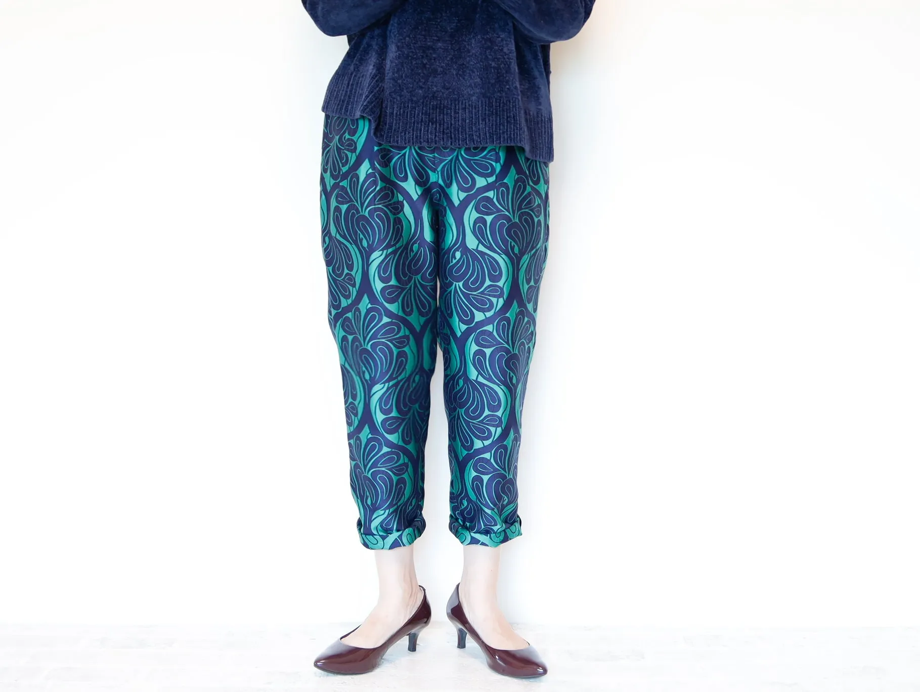 <P10V> COVENT GARDEN Green -Tapered Pants