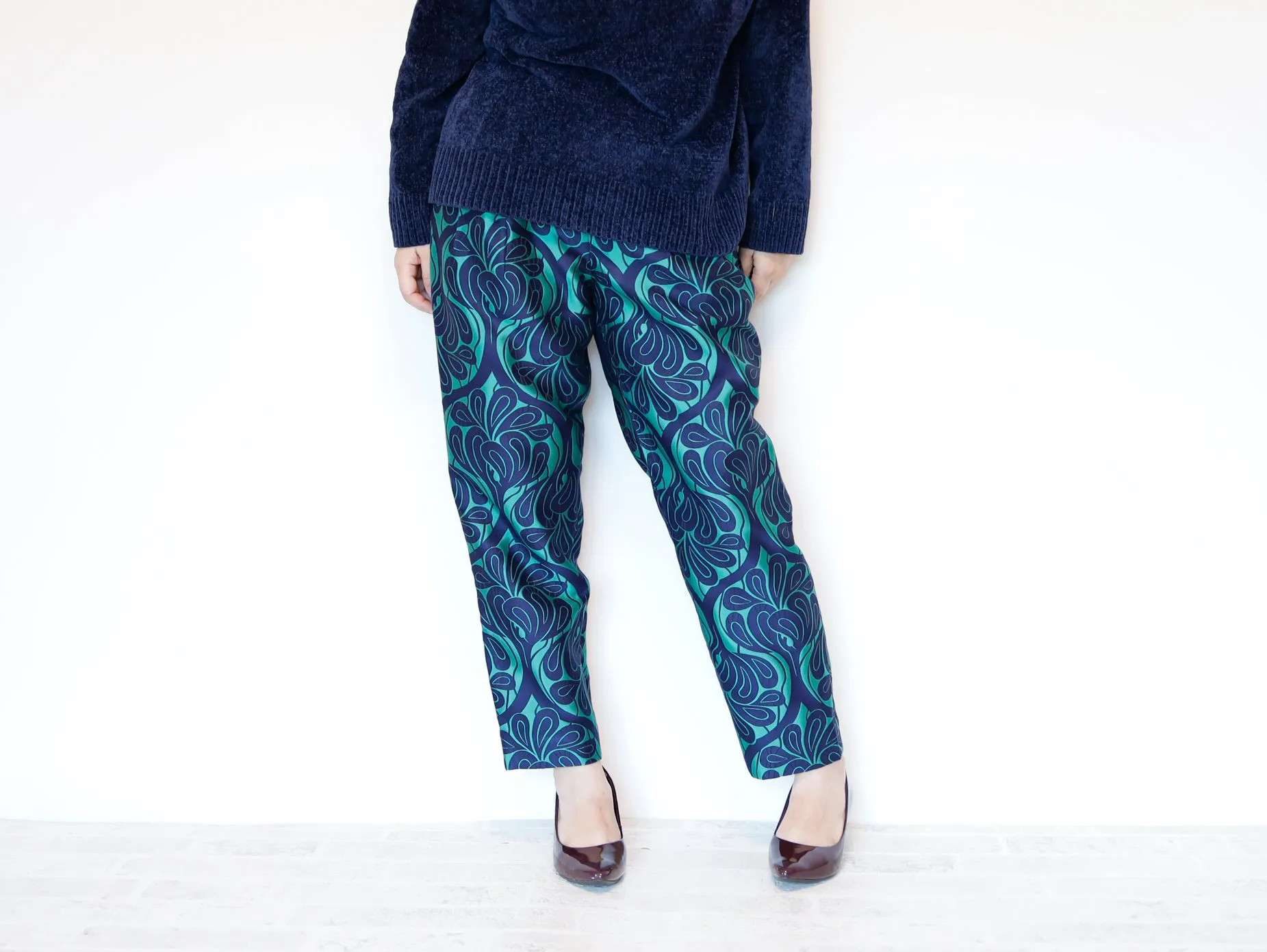 <P10V> COVENT GARDEN Green -Tapered Pants