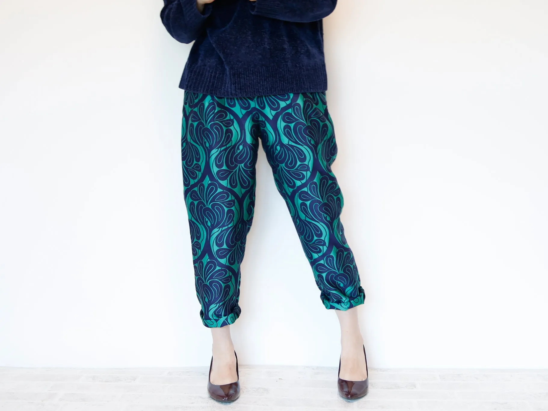 <P10V> COVENT GARDEN Green -Tapered Pants