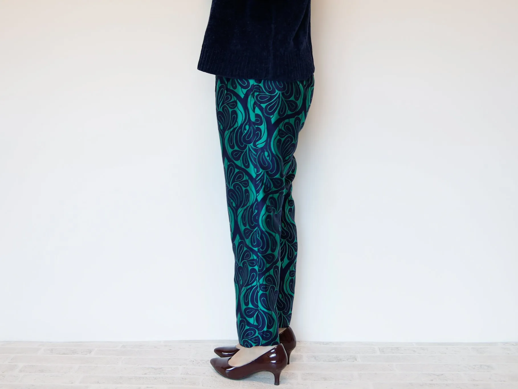 <P10V> COVENT GARDEN Green -Tapered Pants