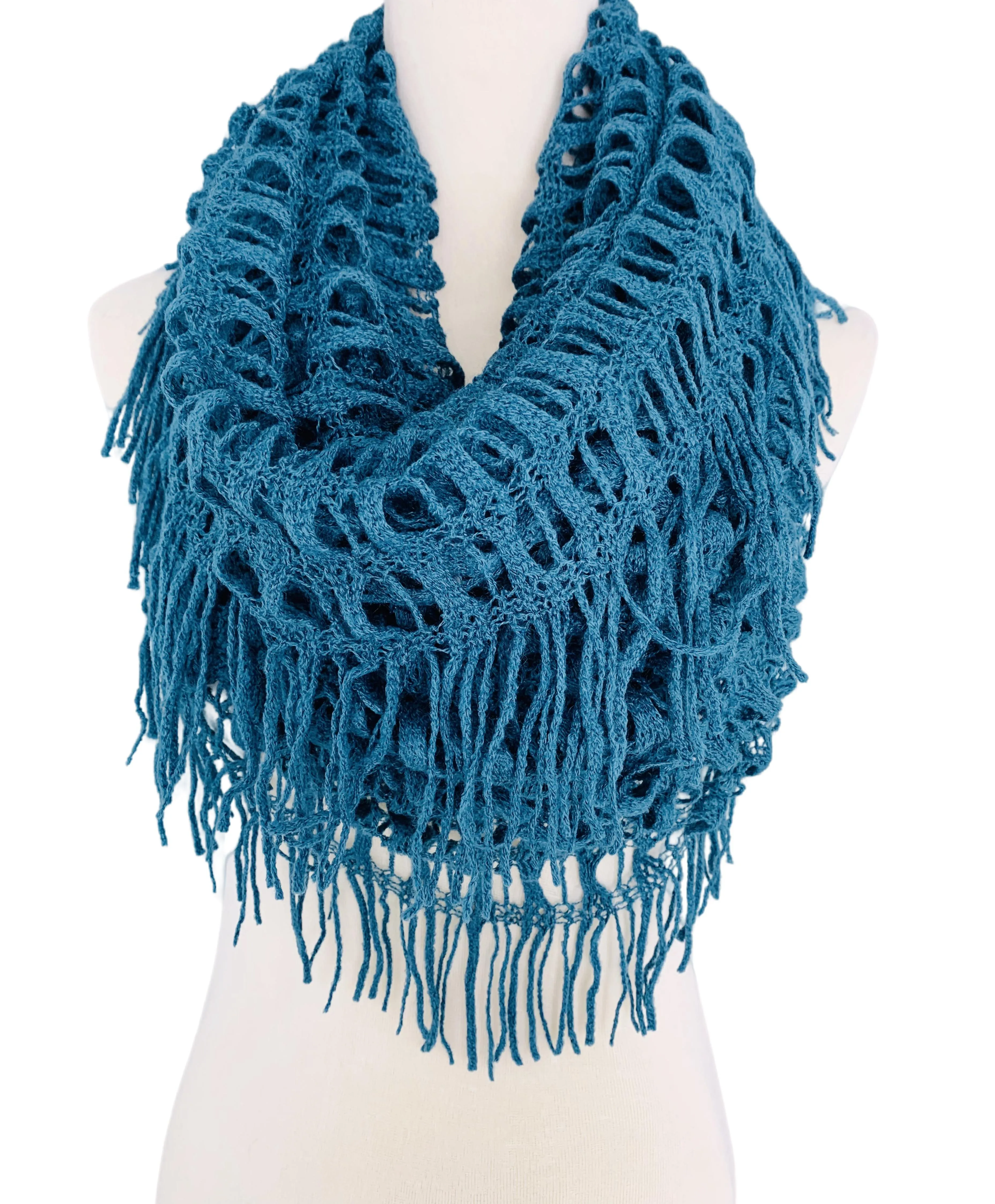 Magic Tubular Knit Scarf with Transformable Loop Design