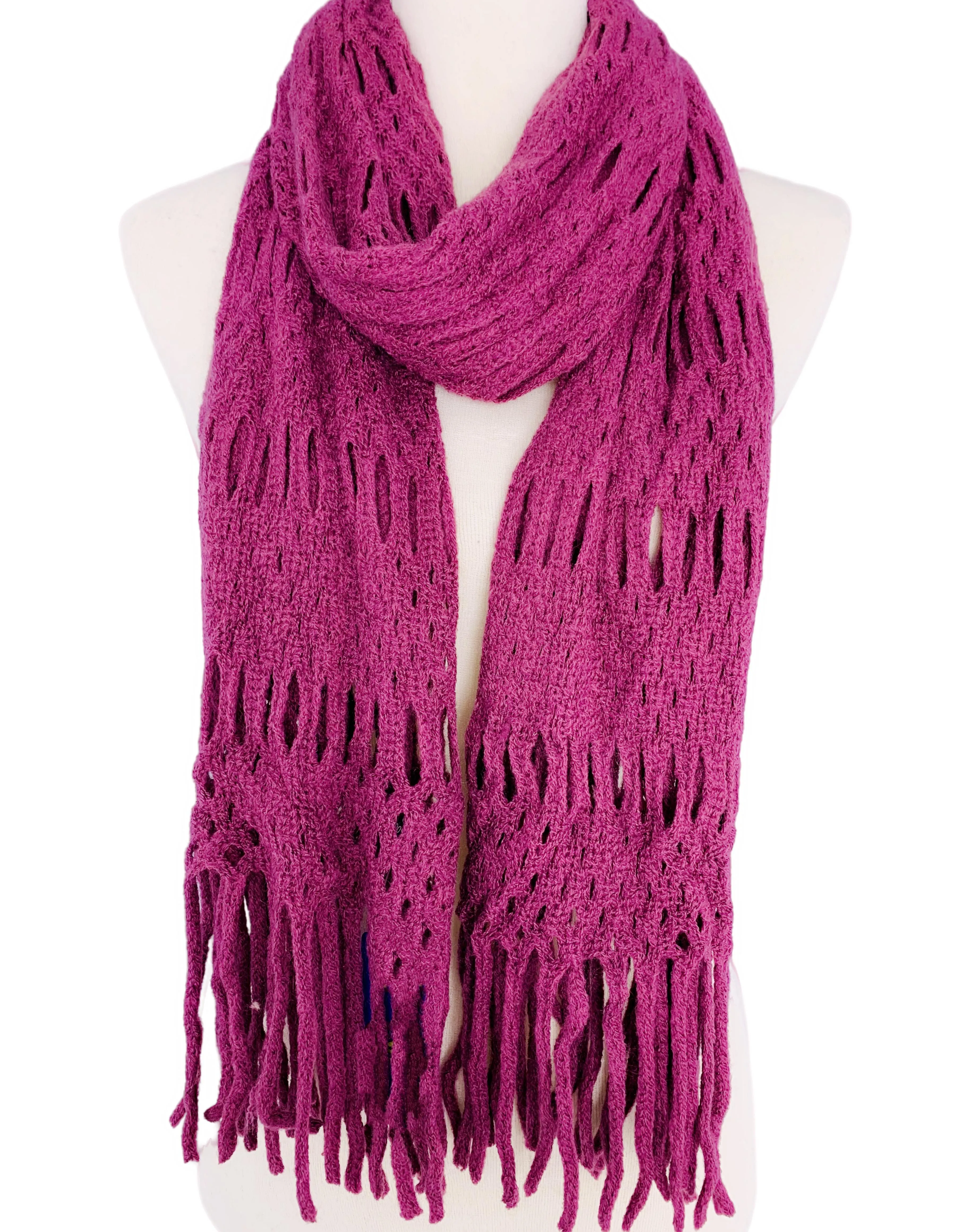 Magic Tubular Knit Scarf with Transformable Loop Design