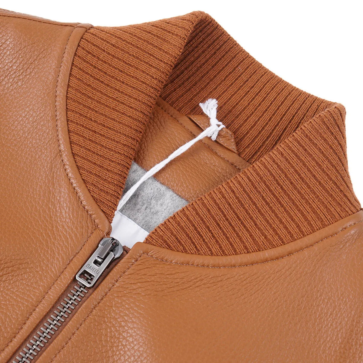 Manto Wool-Lined Deerskin Leather Jacket