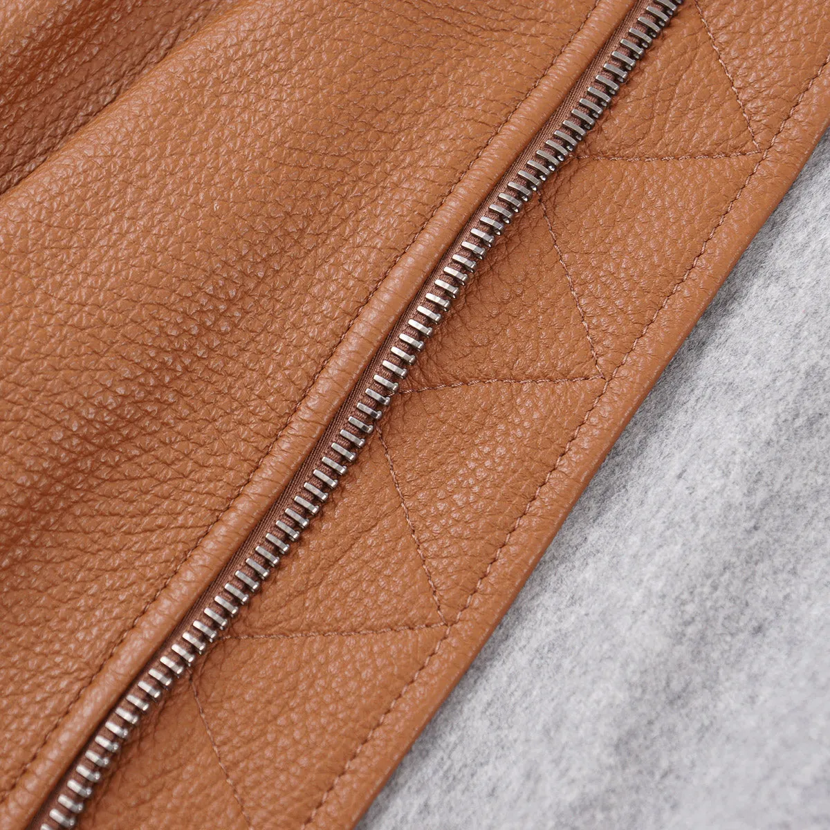 Manto Wool-Lined Deerskin Leather Jacket