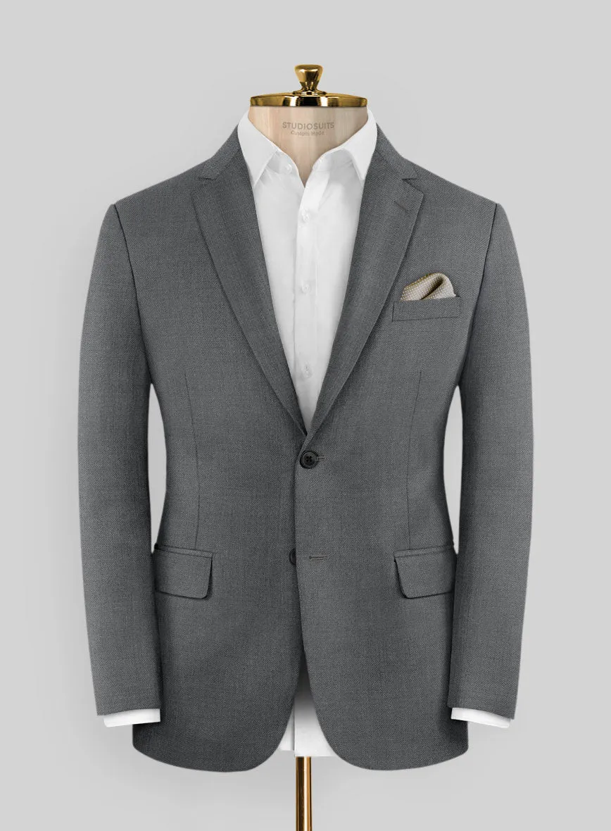 Marco Stretch Steel Gray Wool Jacket