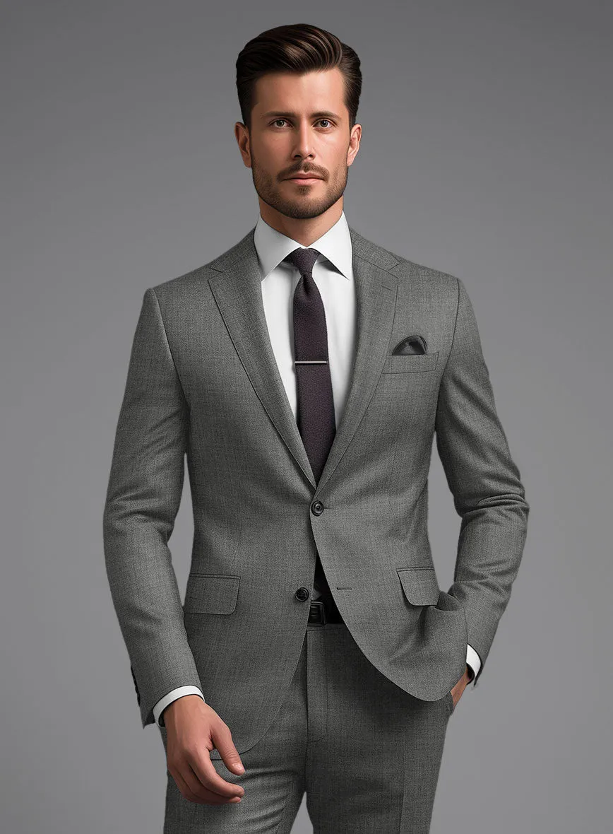 Marco Stretch Worsted Gray Wool Suit