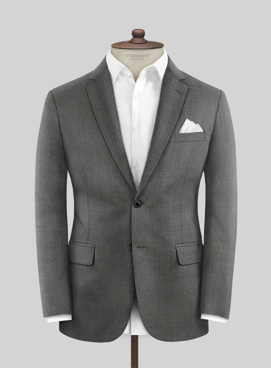 Marco Stretch Worsted Gray Wool Suit