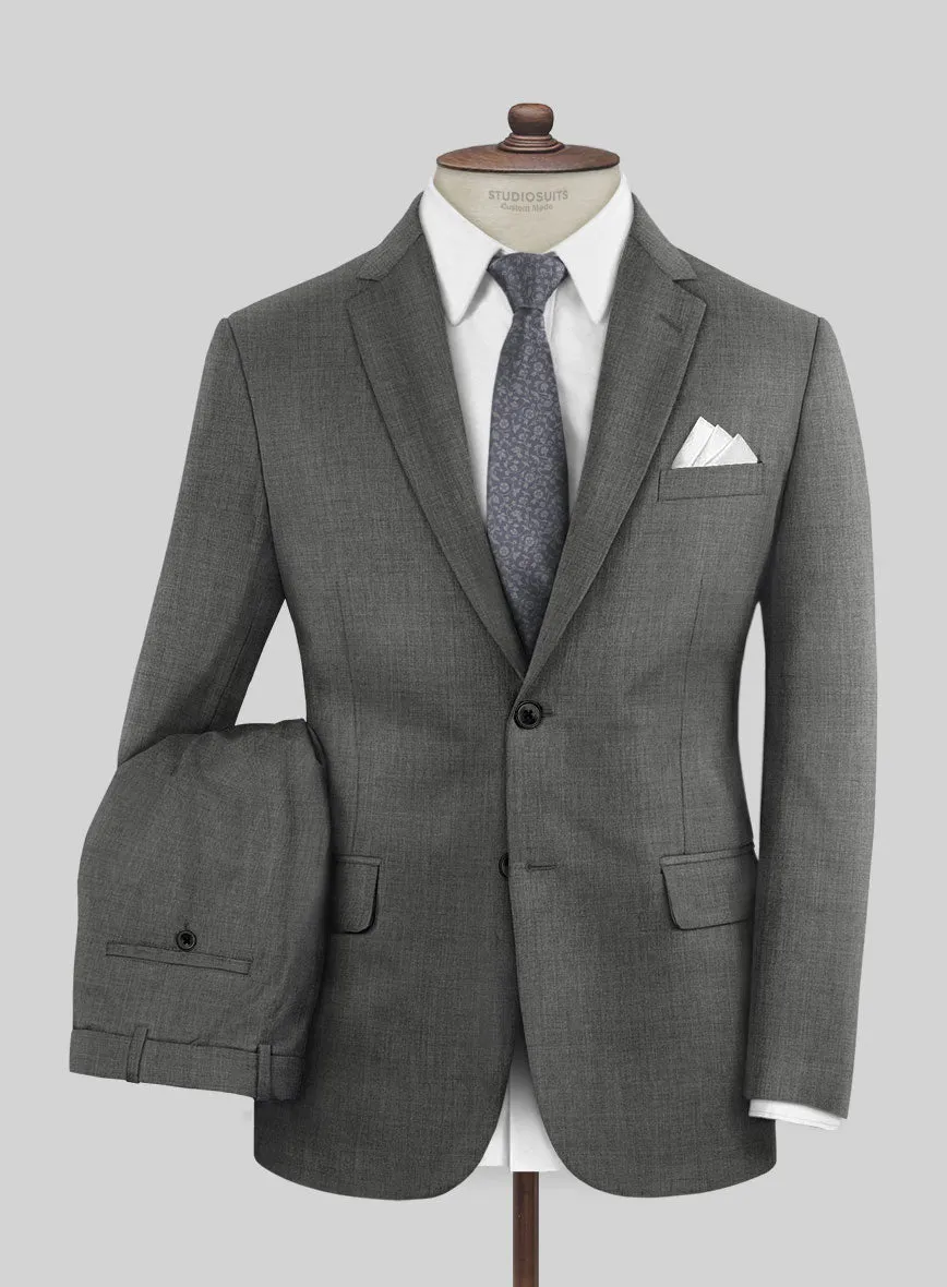 Marco Stretch Worsted Gray Wool Suit