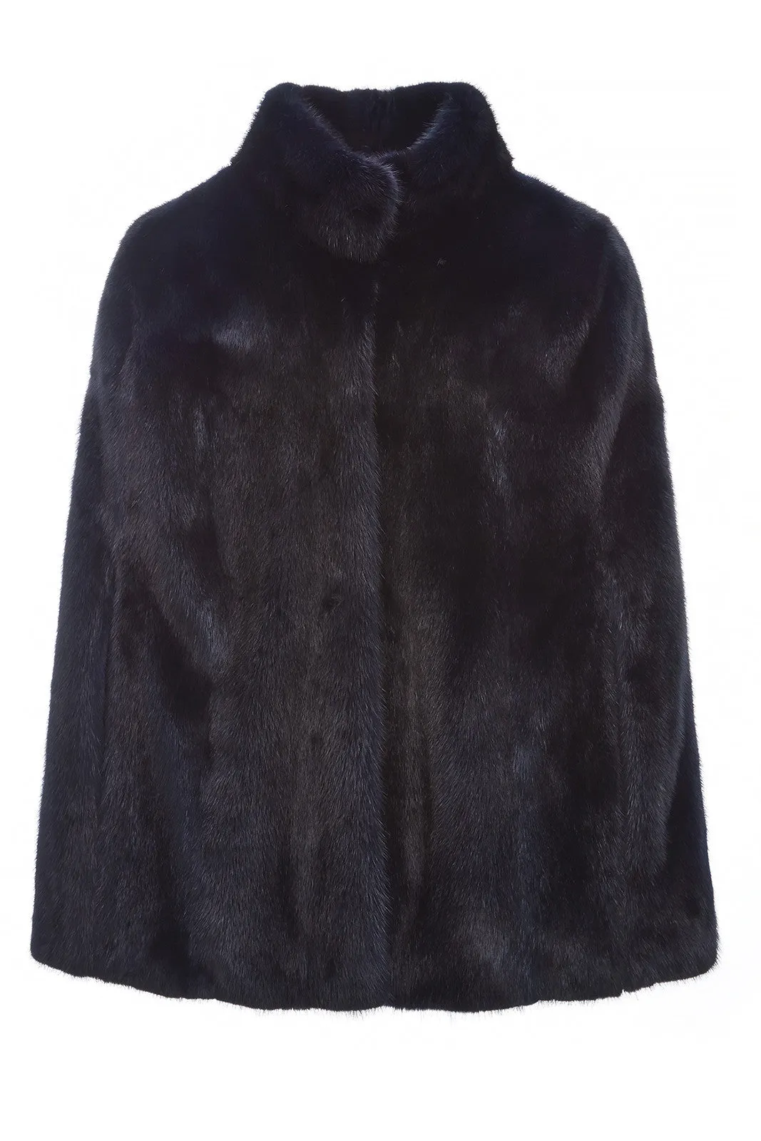 Maria Mink Fur Cape With Collar