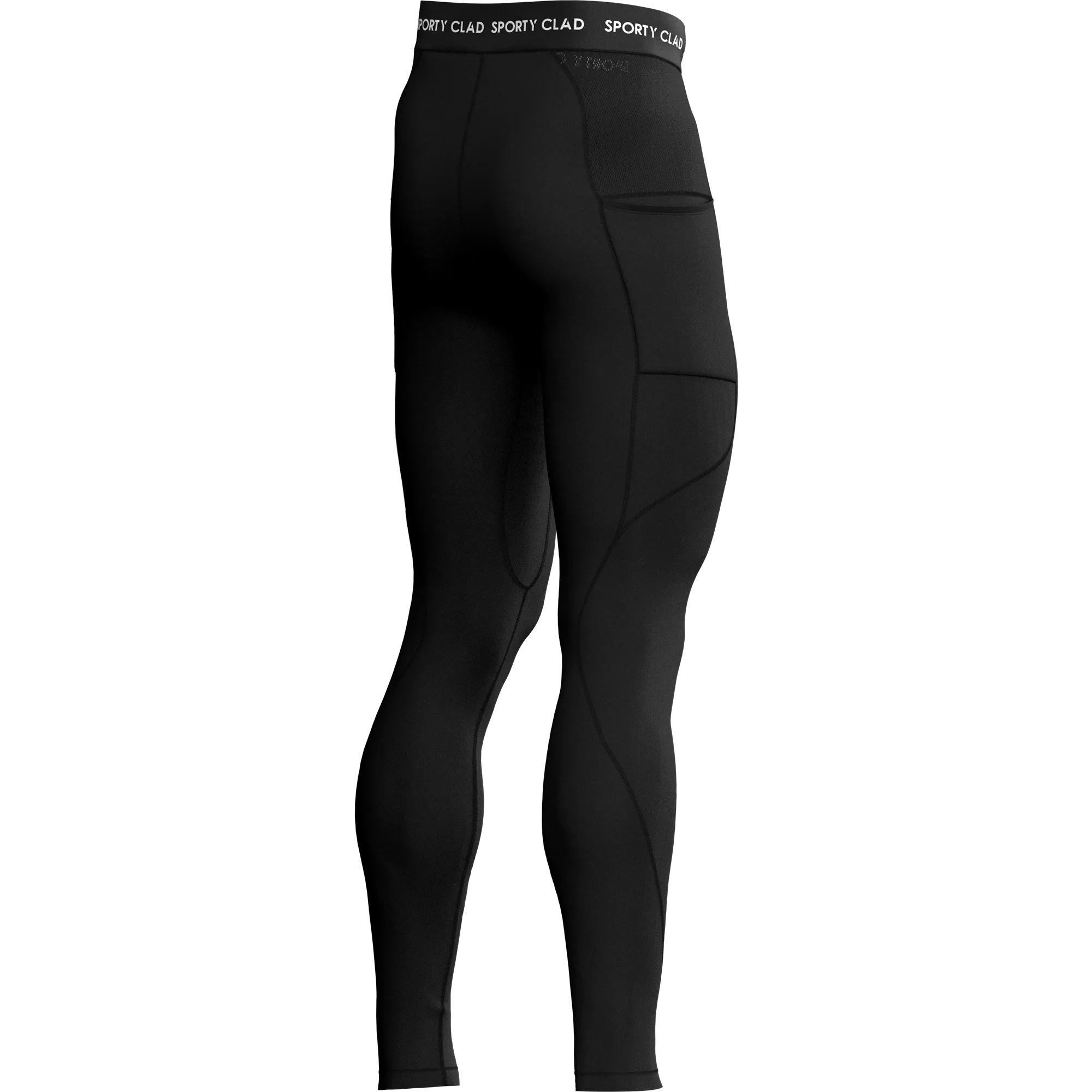 Men's Black Thermal Base Layer Compression Leggings