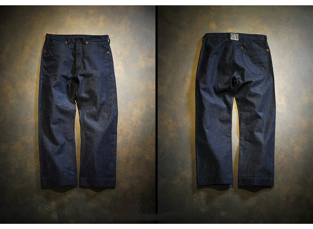 Men's High Waist Selvedge Denim Work Pants