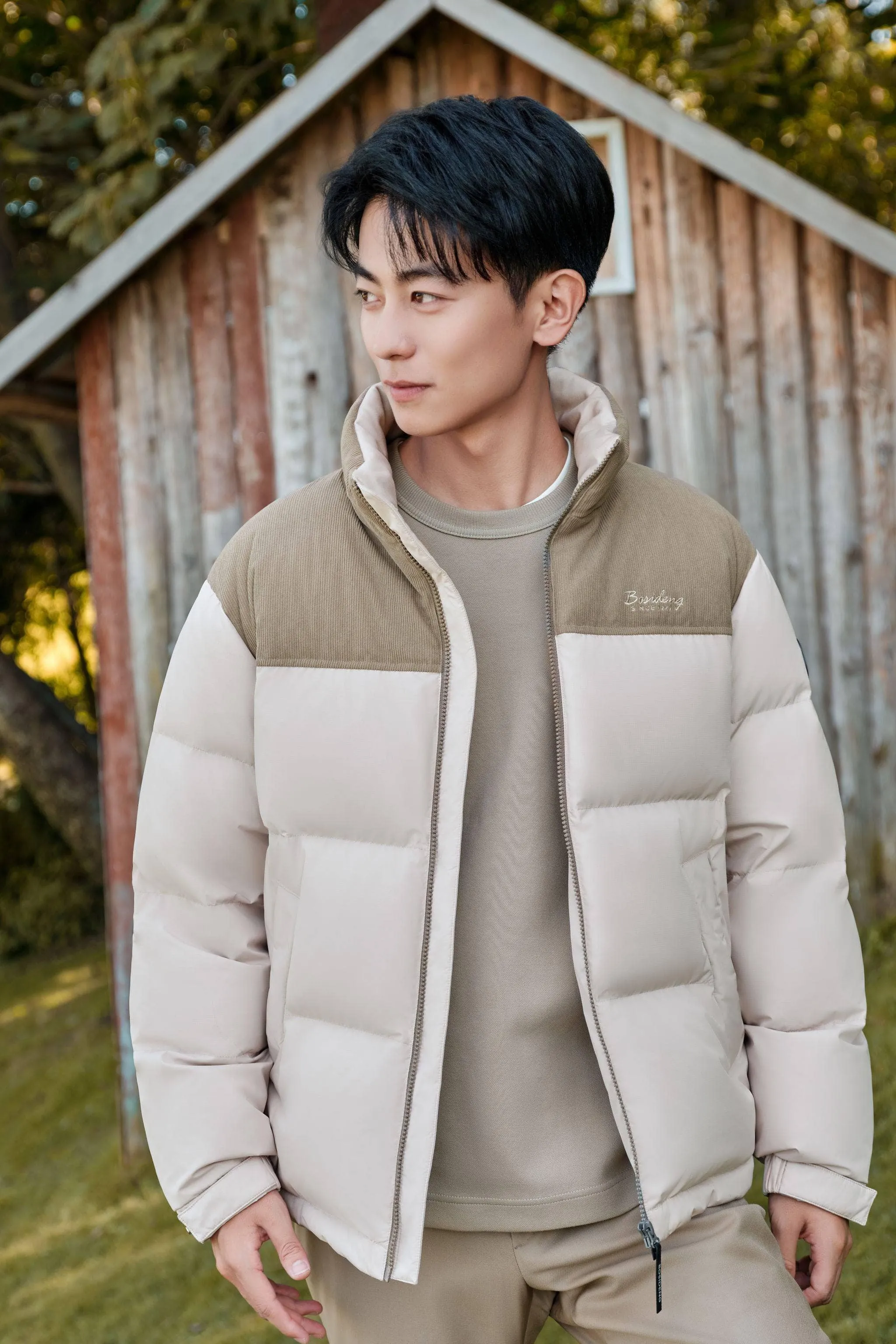 Men's Standing Collar Down Jacket