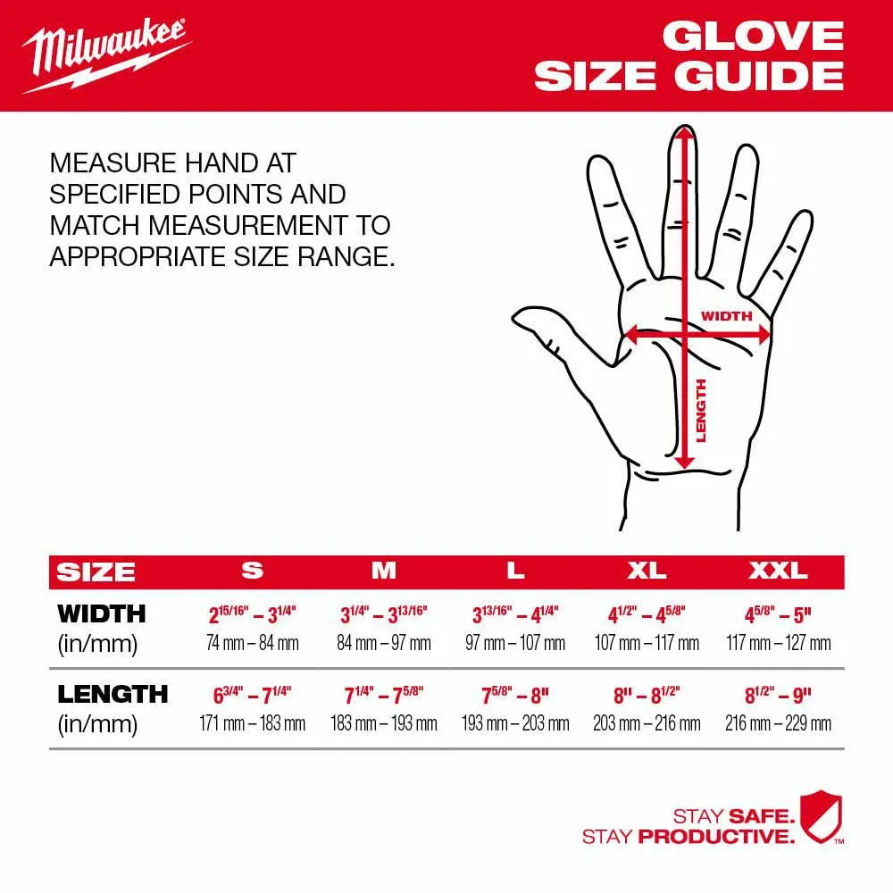 Milwaukee 48-73-8743 High Dexterity A4 Polyurethane Dipped Gloves - Extra Large