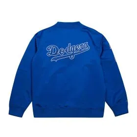 Mitchell & Ness Los Angeles Dodgers Lightweight Satin Bomber Vintage Logo Jacket