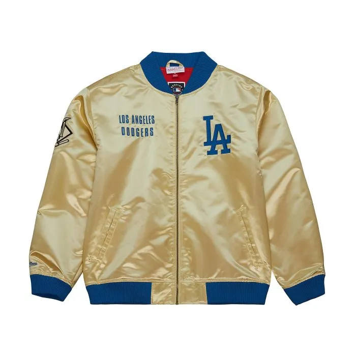 Mitchell & Ness Los Angeles Dodgers Team O.G Lightweight Satin Bomber Current Logo Jacket