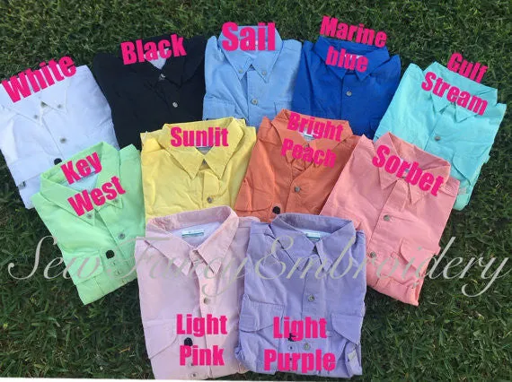 Monogrammed Fishing Shirt