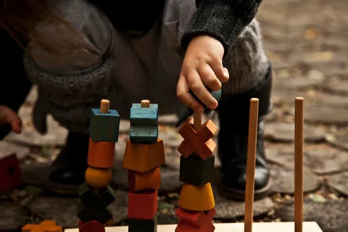 Montessori Stacking Toy - Rainbow