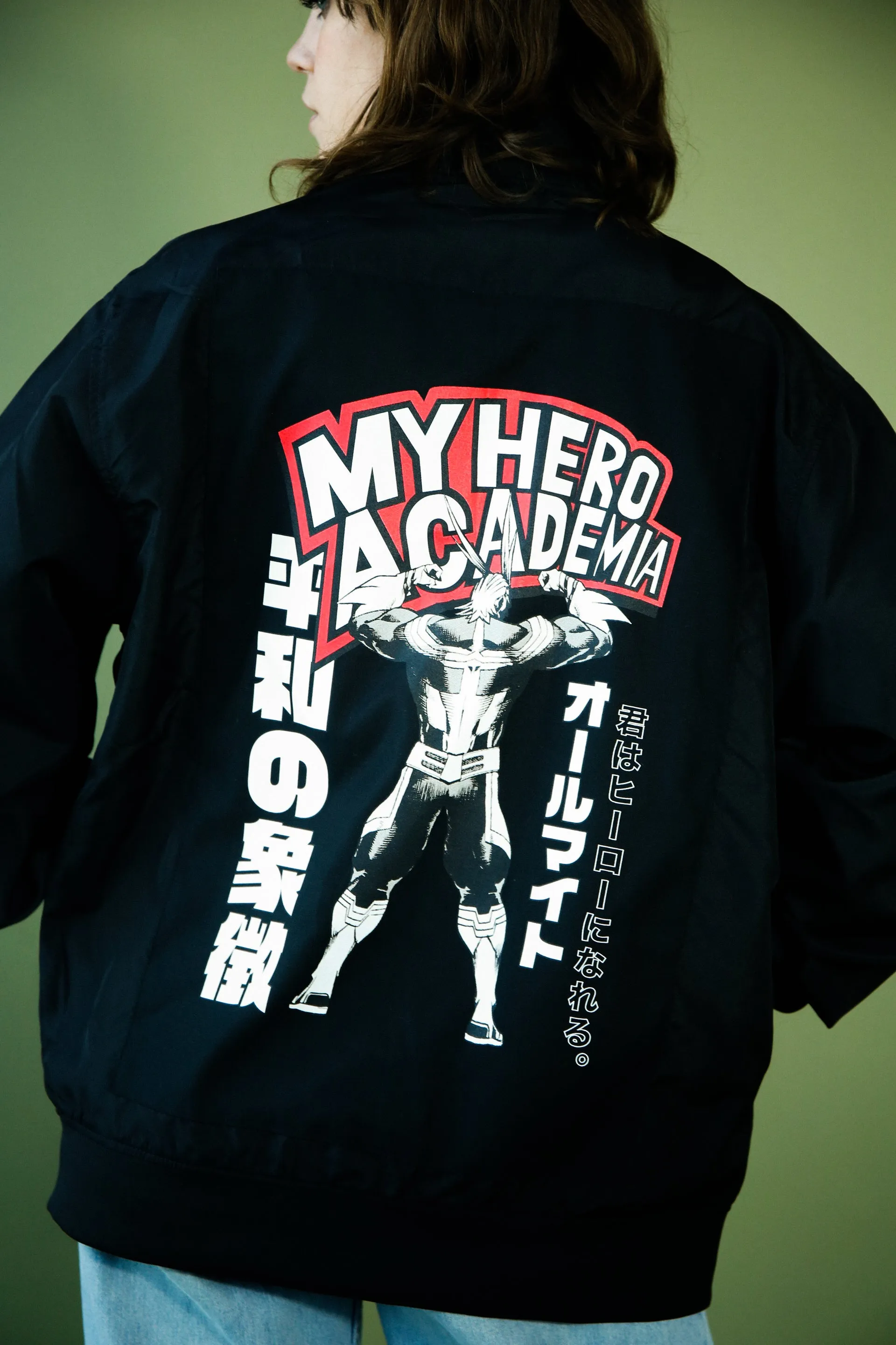 My Hero Academia Lightweight Bomber Jacket - Black