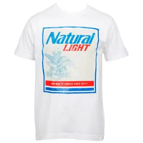 Natural Light Jumbo Print Vintage Label T-Shirt