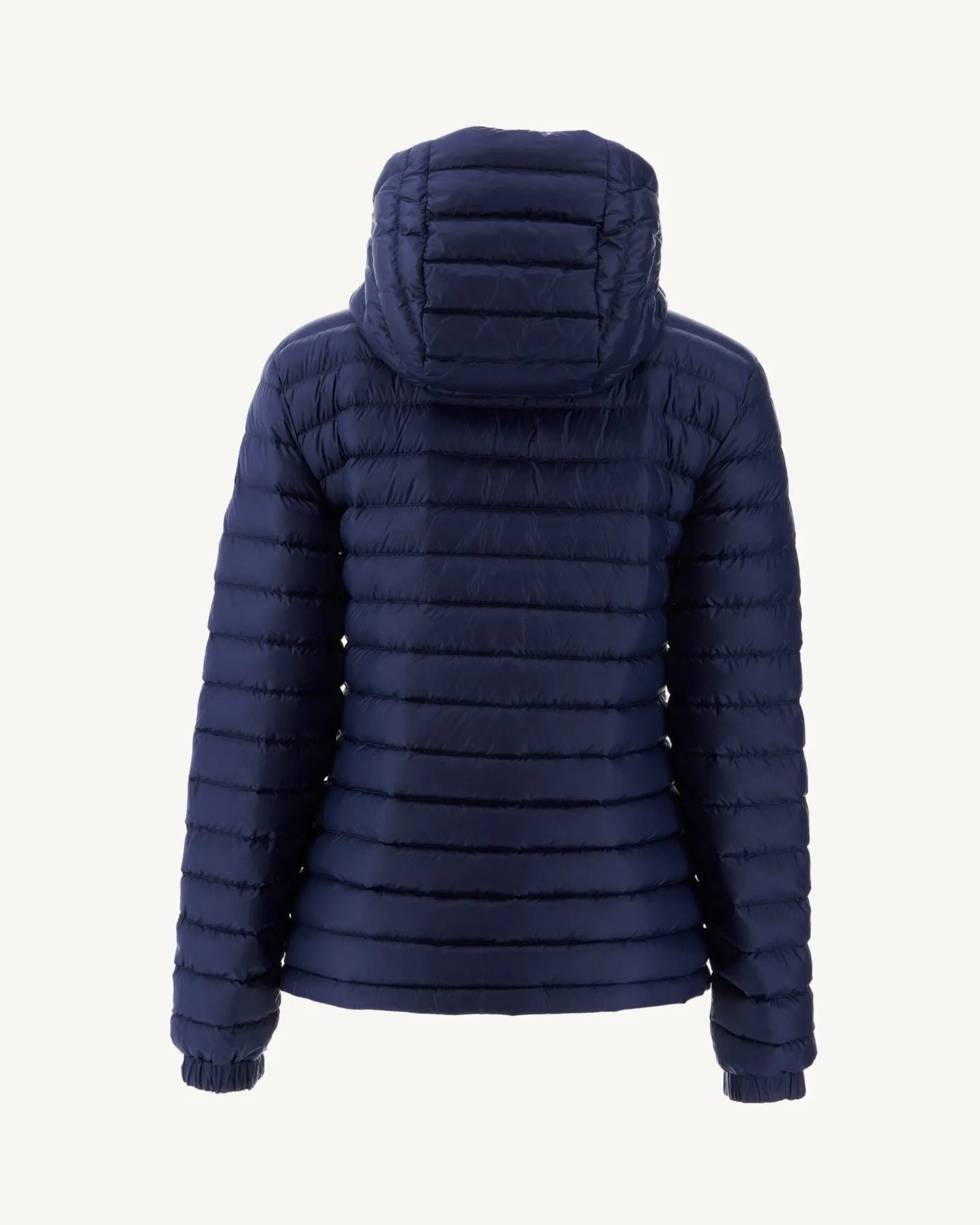 Navy Vienne reversible hooded puffer jacket