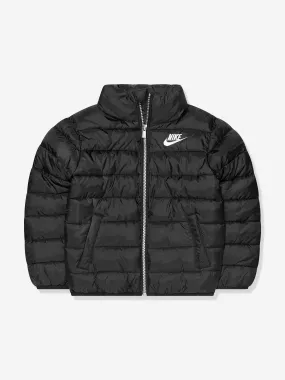 Nike Boys Solid Down Puffer Jacket in Black