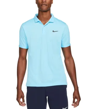 NIKE Men's Polo Shirt in Blue Small