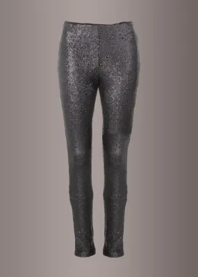 North Star Black Sequin Sparkling Skinny Pants