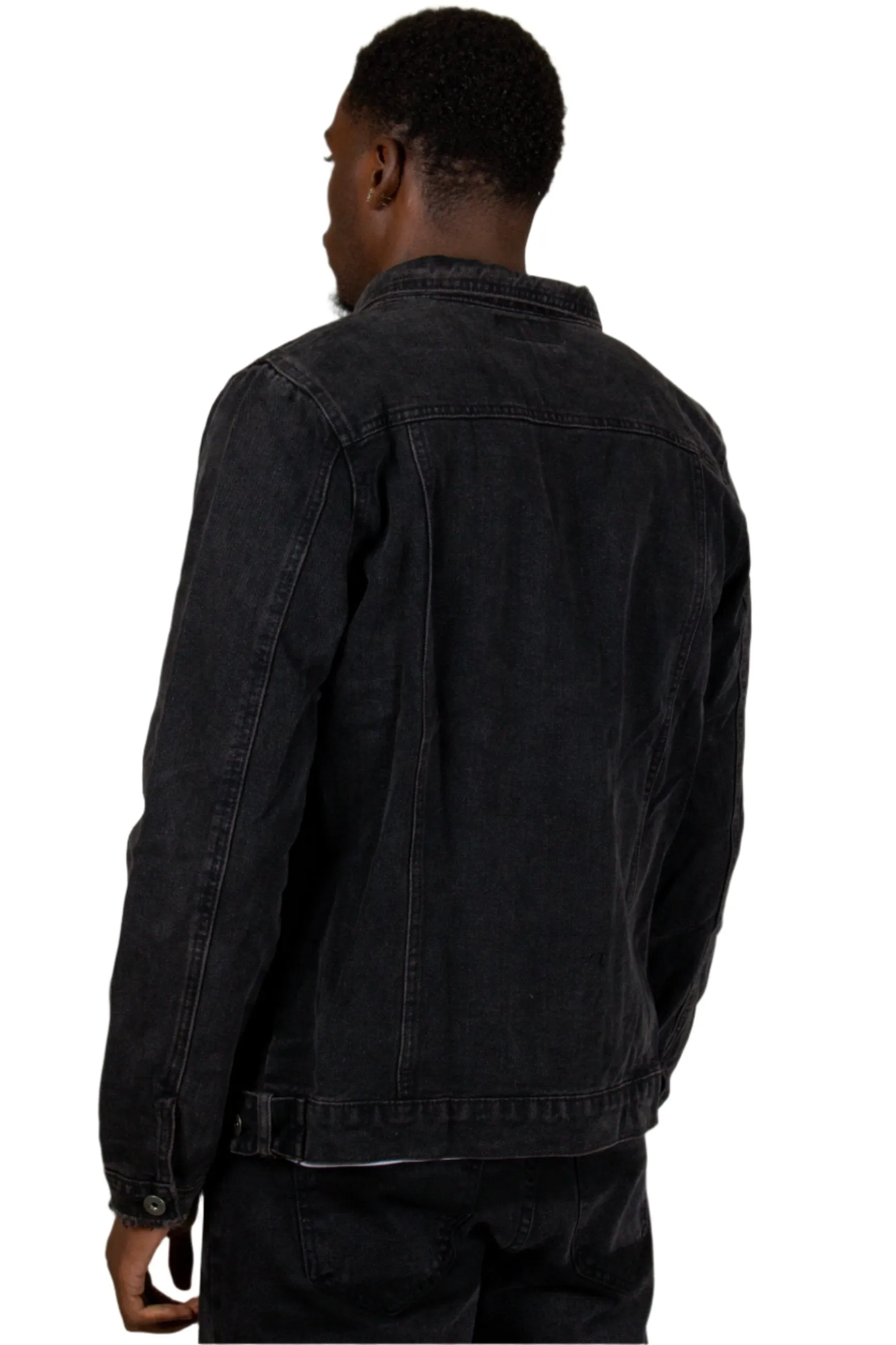 Norton Washed Black Classic Denim Jacket