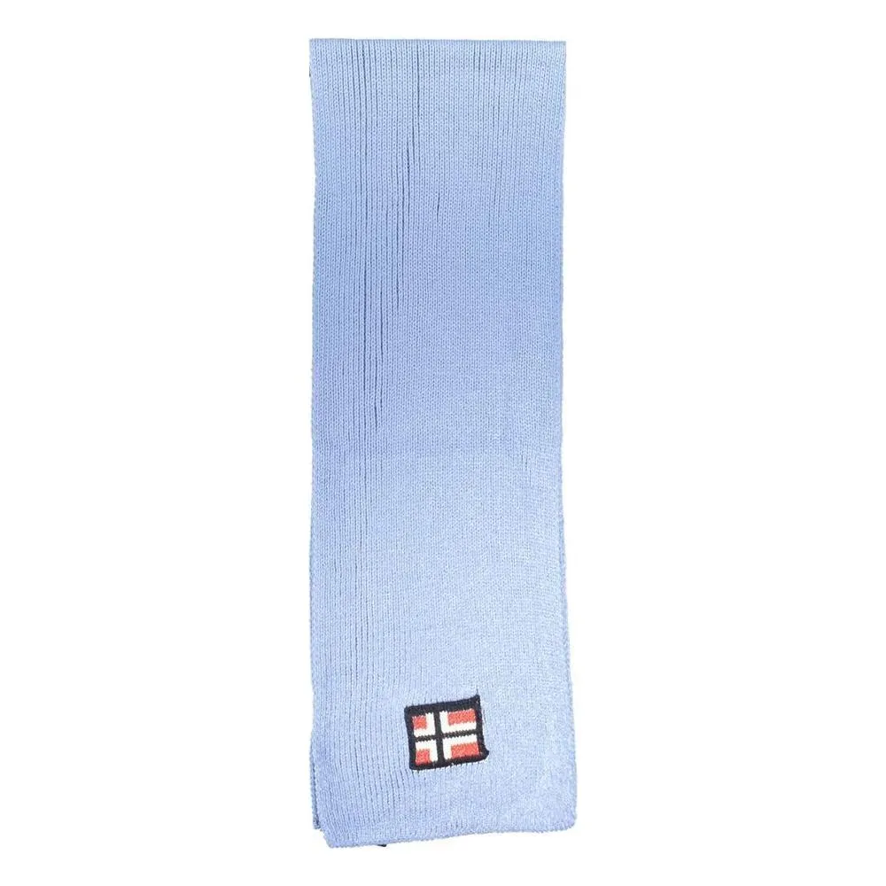 Norway 1963 Light Blue Acrylic Scarf