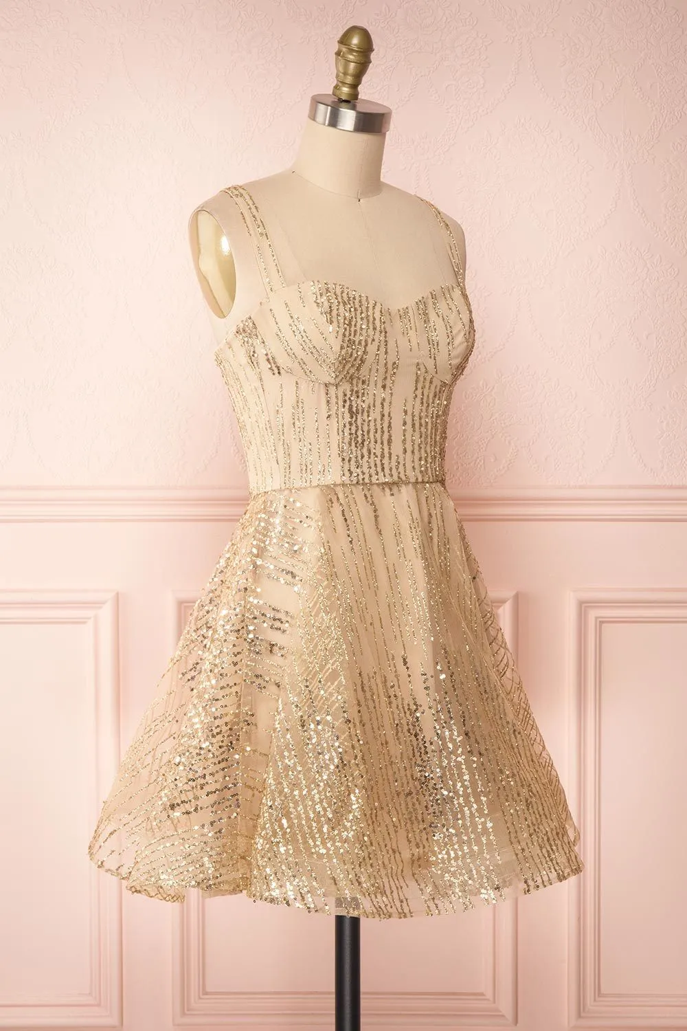 Ophelie Or | Gold A-Line Dress