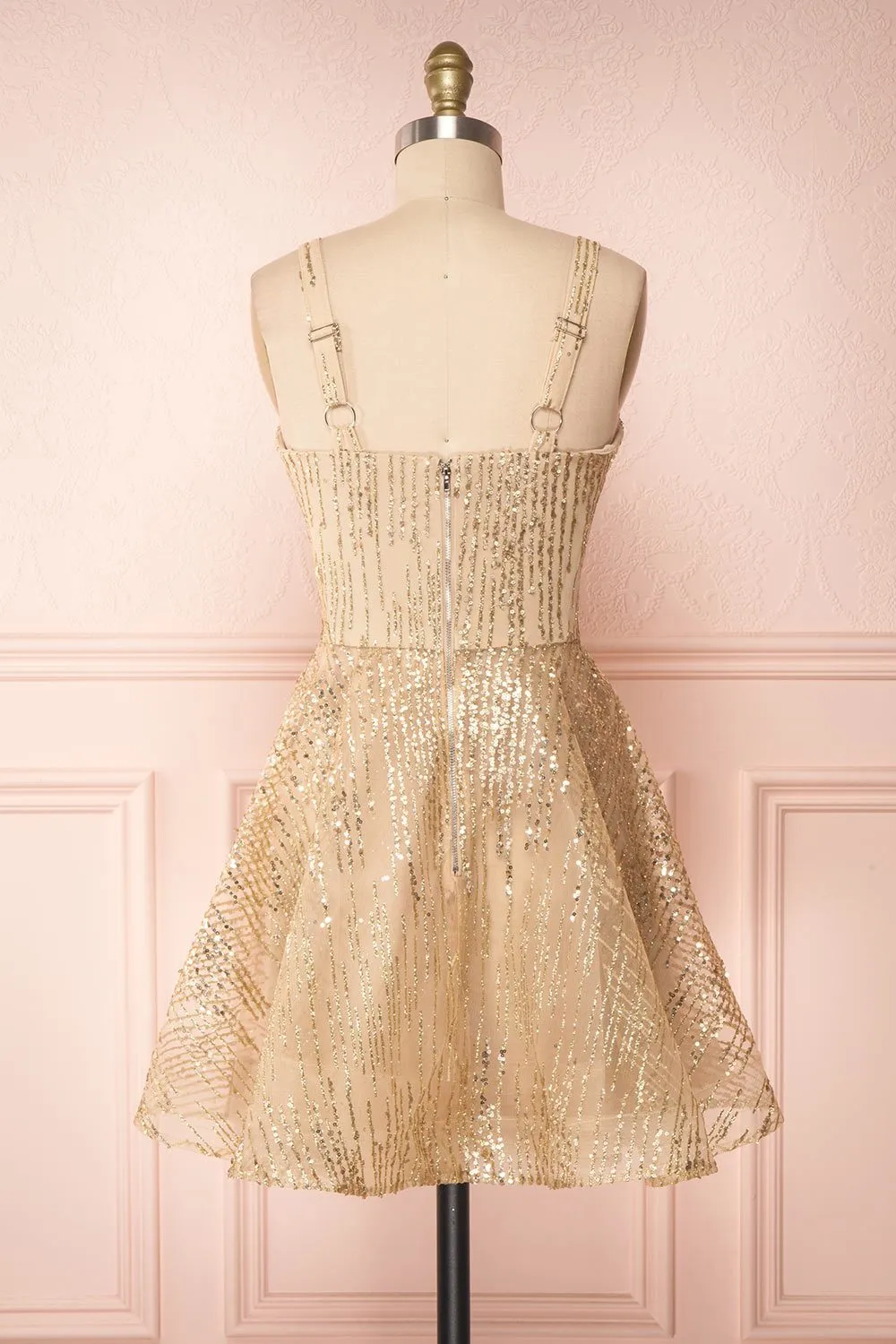 Ophelie Or | Gold A-Line Dress