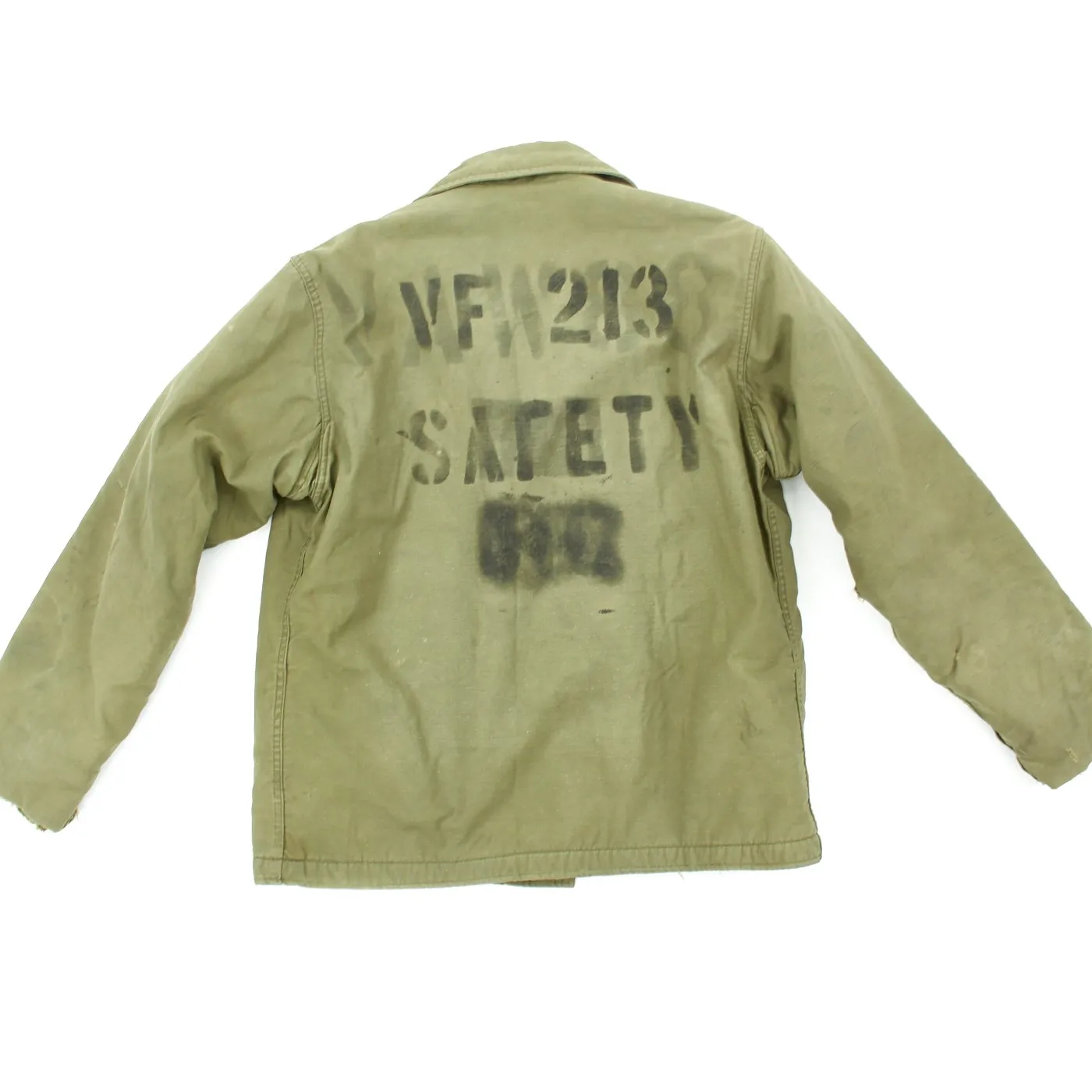 Original U.S. Vietnam War Strike Fighter Squadron 213 Named Navy A2 Deck Jacket - Size 42