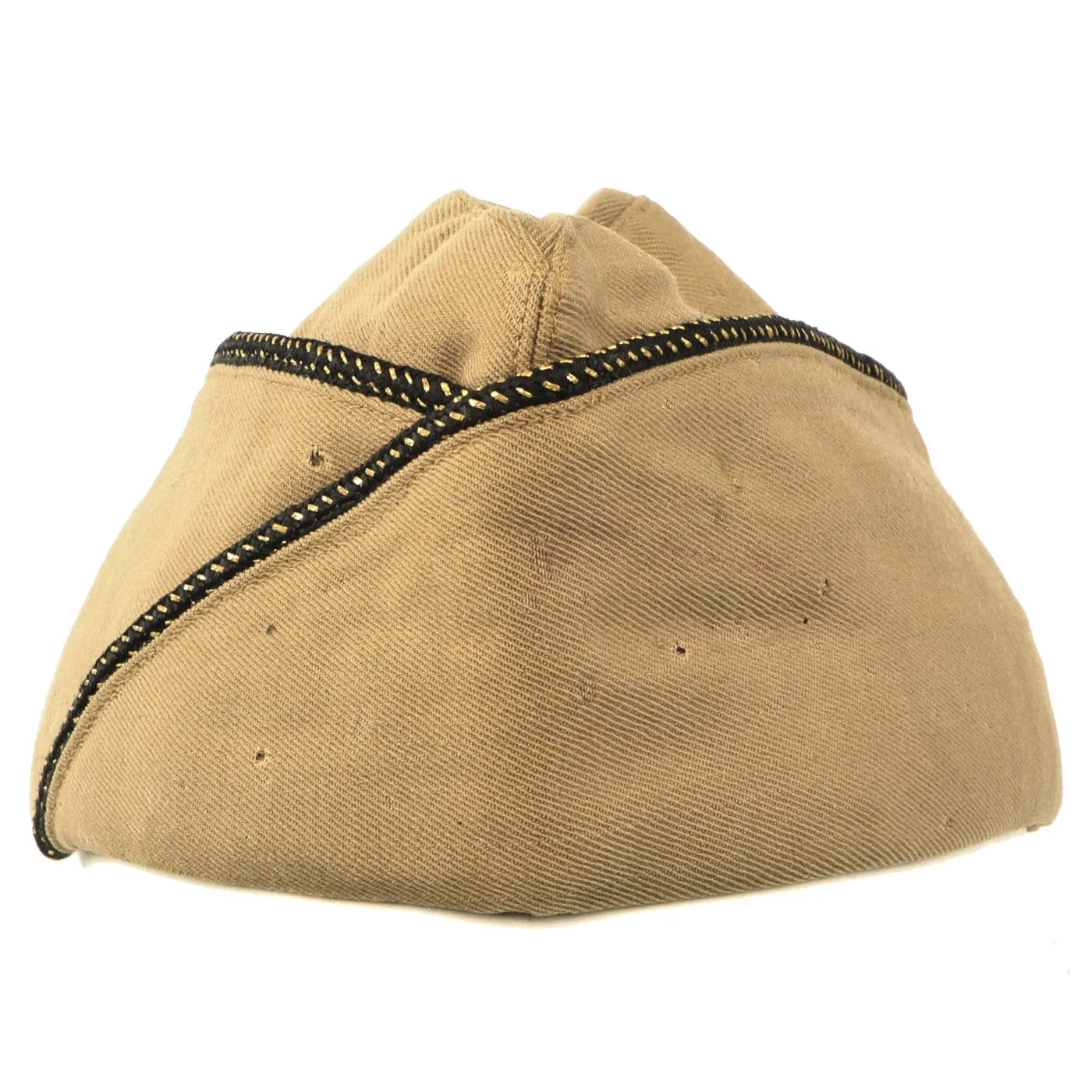 Original U.S. WWII USAAF Named B24 Co-Pilot Shot-Down P.O.W. Officer Crush Visor Cap & Garrison Cap