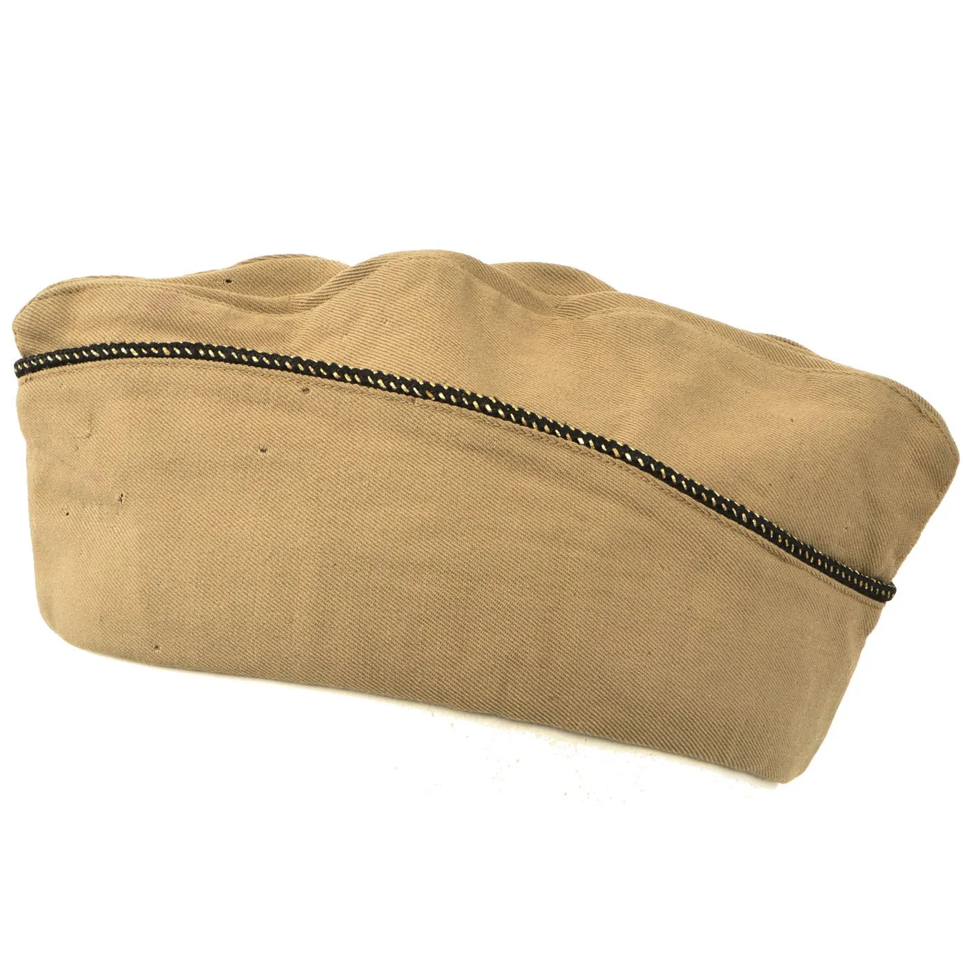 Original U.S. WWII USAAF Named B24 Co-Pilot Shot-Down P.O.W. Officer Crush Visor Cap & Garrison Cap