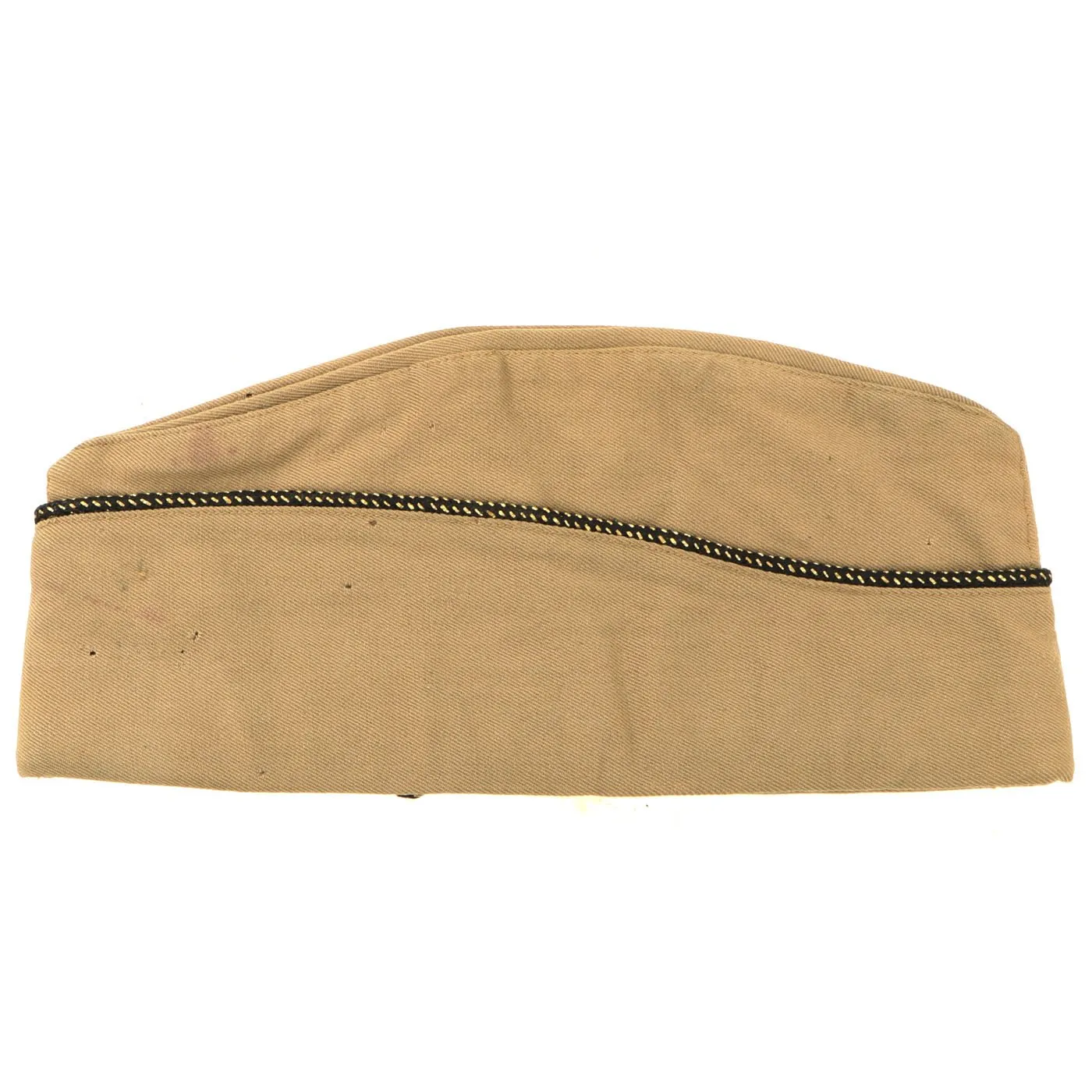 Original U.S. WWII USAAF Named B24 Co-Pilot Shot-Down P.O.W. Officer Crush Visor Cap & Garrison Cap