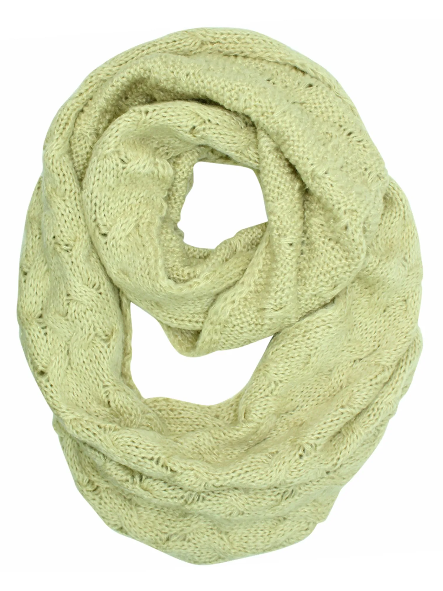 Oversize Chunky Cable Knit Unisex Infinity Scarf