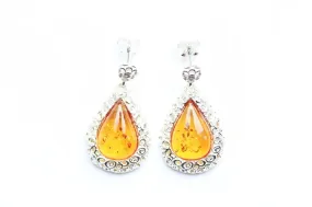 Pear Drop Frame Earrings