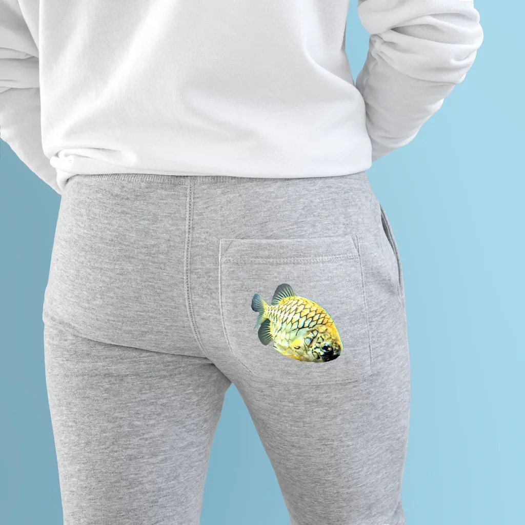 Pineapple Fish Premium Fleece Joggers