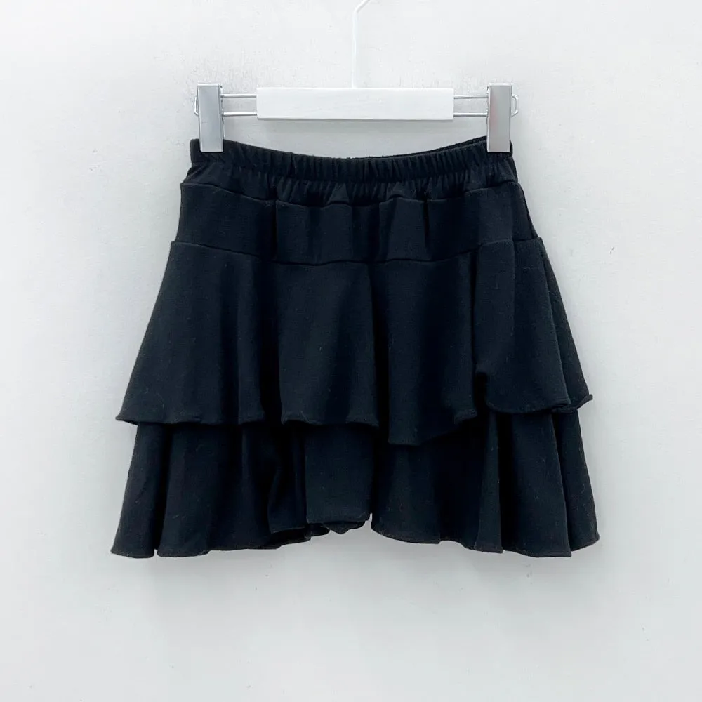 Pleated Mini Skirt with Elastic Waist IM12