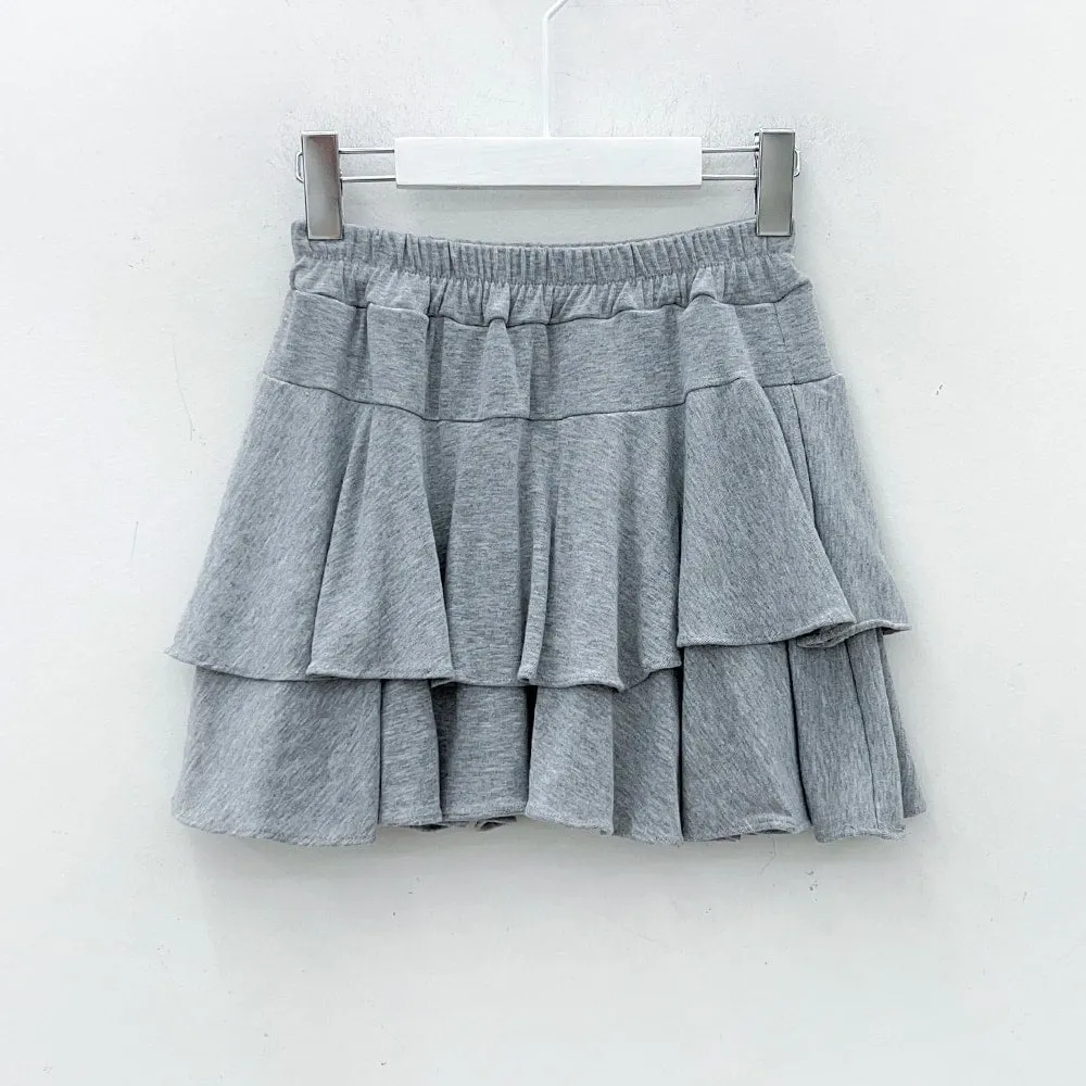 Pleated Mini Skirt with Elastic Waist IM12