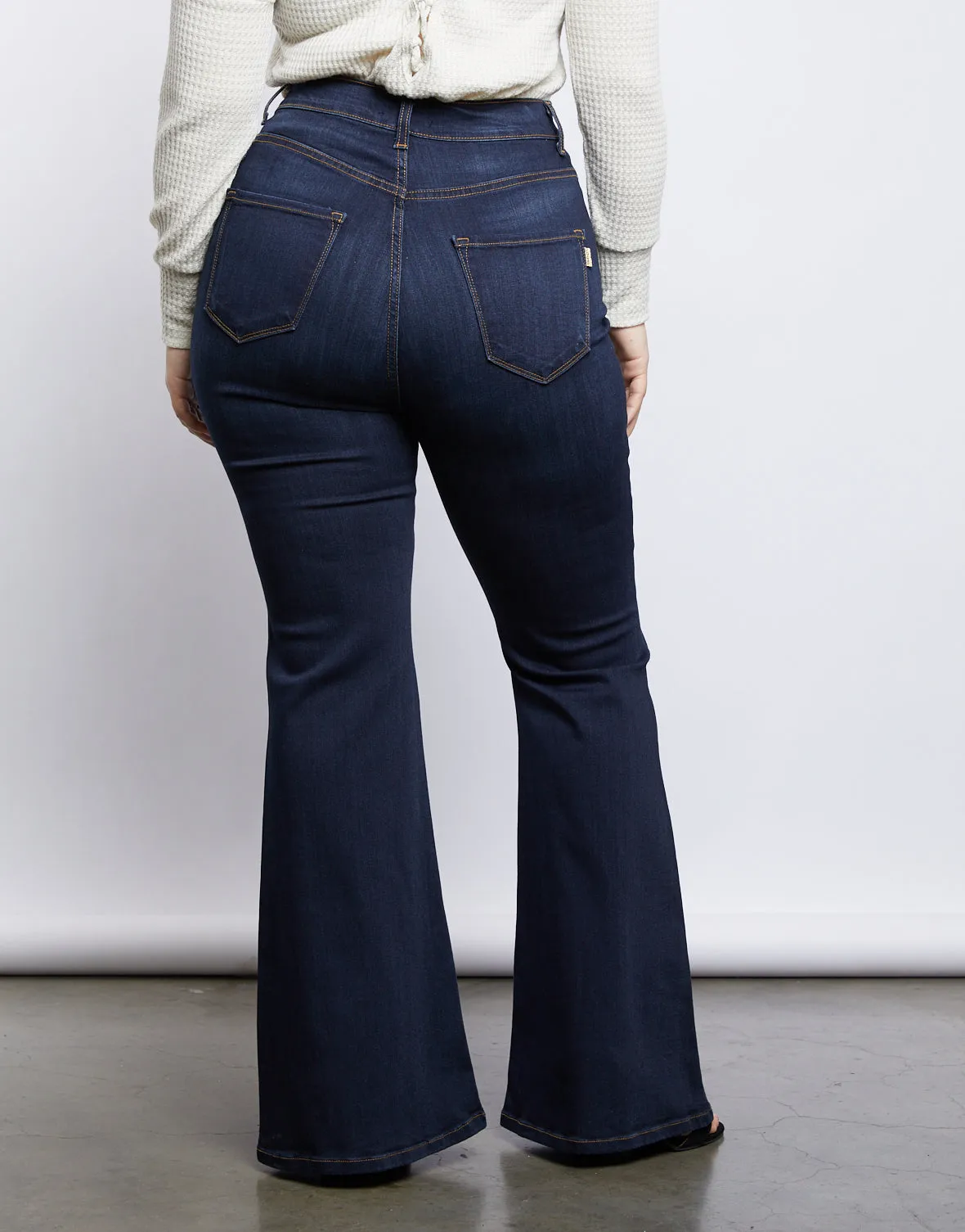 Plus Size 70s Girl Flared Jeans